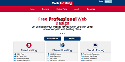 free web hosting template