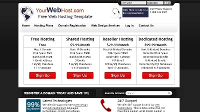 Free Web Hosting Template