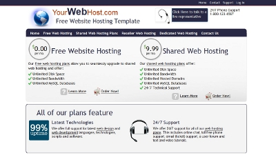 Free Web Hosting Template